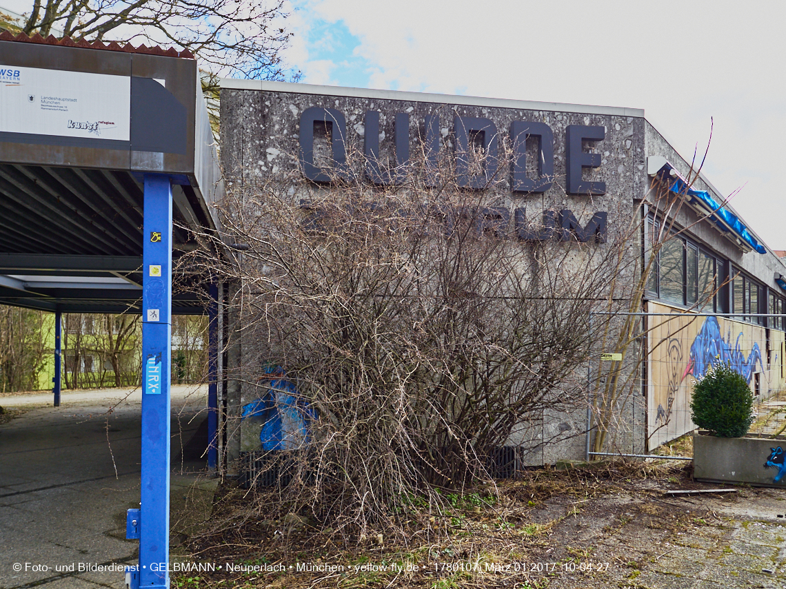01.03.2017 - die Abrissbaustelle Quiddezentrum in Neuperlach